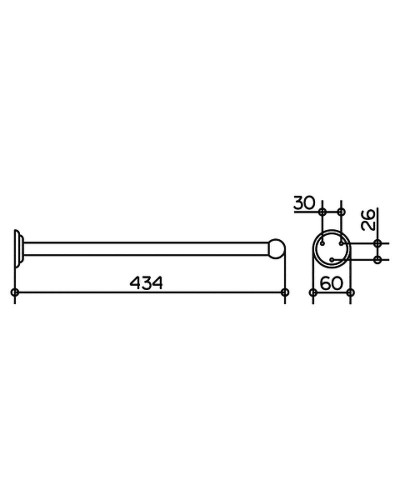 Полотенцедержатель Keuco Astor 2117010000 Хром