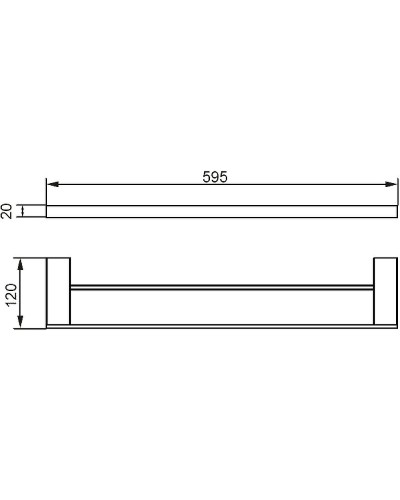 Полотенцедержатель Aquanet 5624DMB 241910 Черный матовый