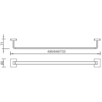 Полотенцедержатель Aquanet 6518MB 246604 Черный