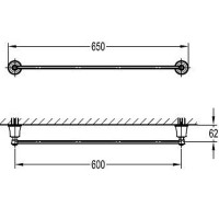 Полотенцедержатель Cezares Liberty CZR-F-8981 Хром