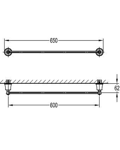 Полотенцедержатель Cezares Liberty CZR-F-8981 Хром