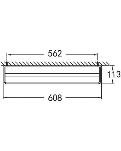Полотенцедержатель Cezares Maxima CZR-F-8911 двойной Хром