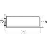Полотенцедержатель Cezares Maxima CZR-F-8915 двойной Хром