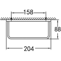 Полотенцедержатель Cezares Maxima CZR-F-8915A Хром