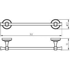 Полотенцедержатель Migliore Fortuna 27661 Хром