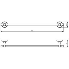 Полотенцедержатель Migliore Fortuna 27655 Хром