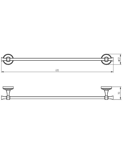 Полотенцедержатель Migliore Fortuna 27655 Хром
