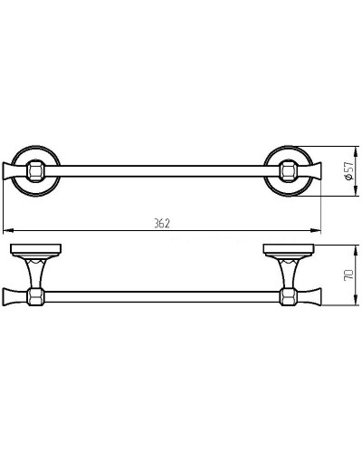 Полотенцедержатель Migliore Fortuna 27662 Бронза