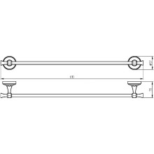 Полотенцедержатель Migliore Fortuna 27656 Бронза