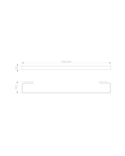 Вешалка для полотенец WONZON & WOGHAND, Брашированное золото (WW-8312A-BG)
