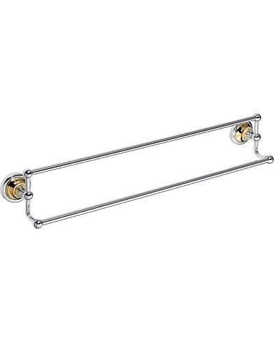 Полотенцедержатель Bemeta Retro Gold and Сhrom 144204238 двойной Золото Хром