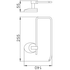 Держатель бумажных полотенец Haiba HB1603-2 Хром