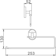 Держатель бумажных полотенец Haiba HB1903-2 Хром