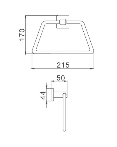 Кольцо для полотенец Haiba HB8604 Хром