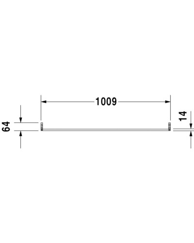 Полотенцедержатель фронтальный 100,9 см Duravit 0030351000