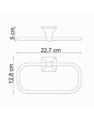 Кольцо для полотенец WasserKRAFT Wern K-2560 Хром