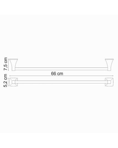 Полотенцедержатель WasserKRAFT Wern K-2530 Хром