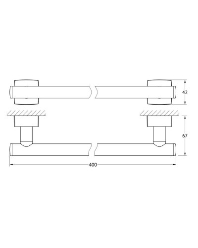 Полотенцедержатель 40 см FBS Esperado ESP 030