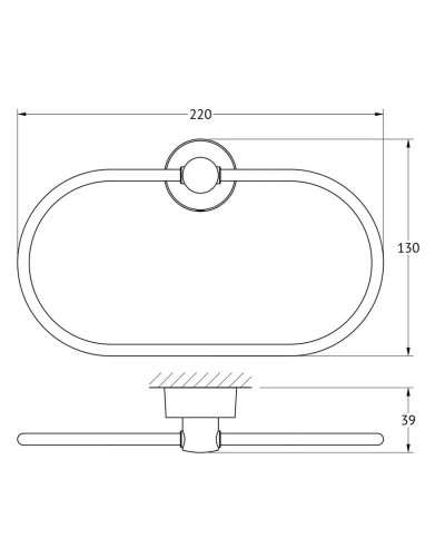 Кольцо для полотенца FBS Nostalgy NOS 022OLD
