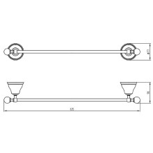 Полотенцедержатель Migliore Provance 17673 Хром