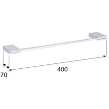 Полотенцедержатель 40 см Remer Flat FT40CR