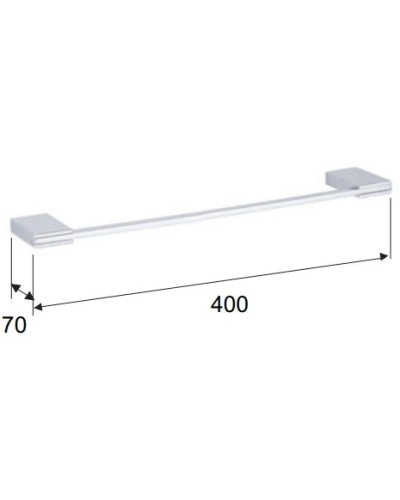 Полотенцедержатель 40 см Remer Flat FT40CR
