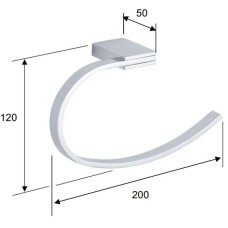 Полотенцедержатель Remer Flat FT44CR