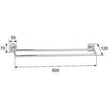 Полотенцедержатель 60 см Remer Suite SU33CR