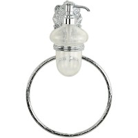 Дозатор для жидкого мыла с кольцом для полотенец Migliore Cleopatra 16655 Хром