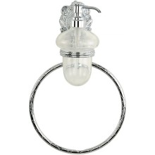 Дозатор для жидкого мыла с кольцом для полотенец Migliore Cleopatra 16655 Хром