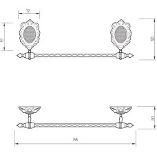 Полотенцедержатель Migliore Cleopatra 16670 Хром