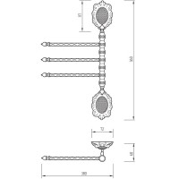 Полотенцедержатель Migliore Cleopatra 16673 поворотный Хром