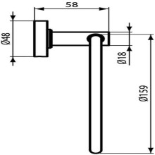 Кольцо для полотенец Ideal Standard IOM A9130XG Черный шелк