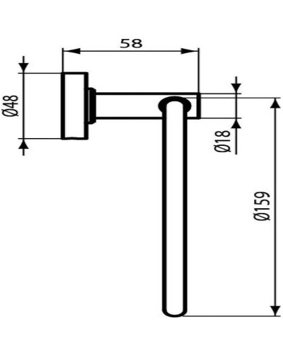 Кольцо для полотенец Ideal Standard IOM A9130XG Черный шелк
