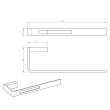 Полотенцедержатель Boheme Q 10945-NB Никель