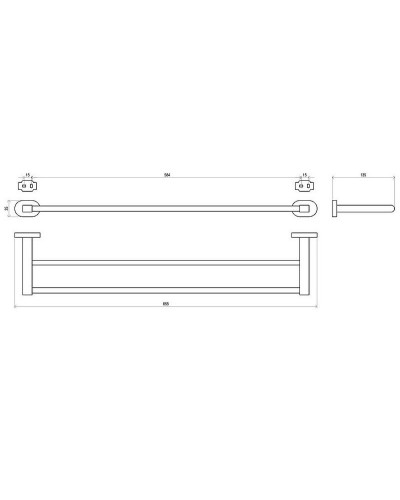 Полотенцедержатель Ravak Chrome CR 320.00 X07P193 двойной Хром