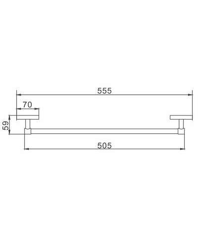Полотенцедержатель Frap F19 F1901 Хром