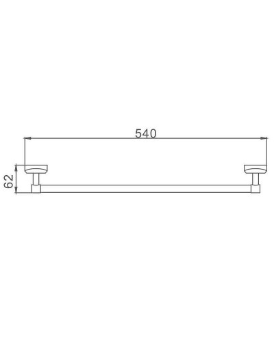 Полотенцедержатель Frap F16 F1601 Хром