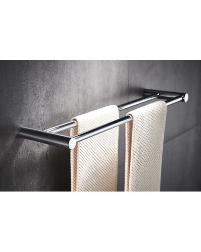 Полотенцедержатель Haiba HB8409 двойной Хром