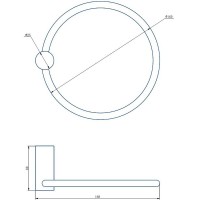 Кольцо для полотенец Haiba HB8404 Нержавеющая сталь