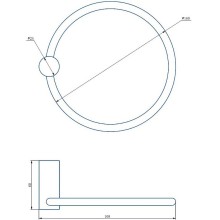 Кольцо для полотенец Haiba HB8404 Нержавеющая сталь