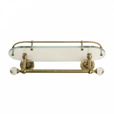 Стеклянная полка Migliore Amerida 16565 Бронза с кристаллами Swarovski