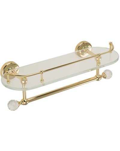 Стеклянная полка Migliore Amerida 16602 Золото с кристаллами Swarovski