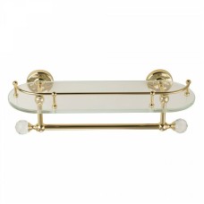 Стеклянная полка Migliore Amerida 16602 Золото с кристаллами Swarovski