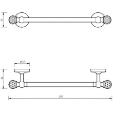 Полотенцедержатель Migliore Amerida 16603 Золото с кристаллами Swarovski