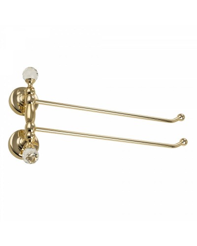 Полотенцедержатель Migliore Amerida 16607 поворотный Золото с кристаллами Swarovski