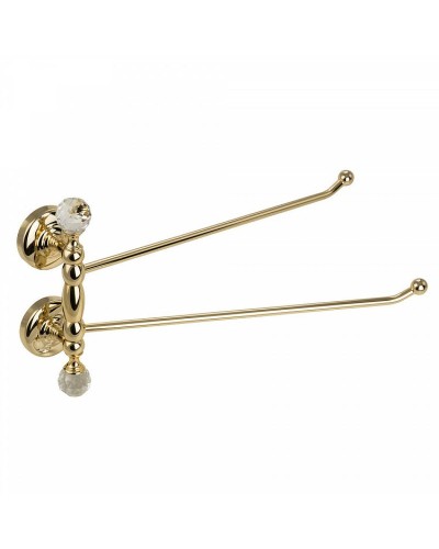 Полотенцедержатель Migliore Amerida 16607 поворотный Золото с кристаллами Swarovski