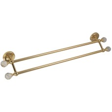 Полотенцедержатель Migliore Amerida 16606 двойной Золото с кристаллами Swarovski