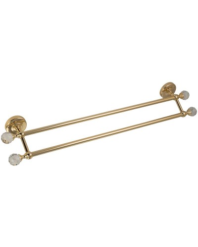 Полотенцедержатель Migliore Amerida 16606 двойной Золото с кристаллами Swarovski