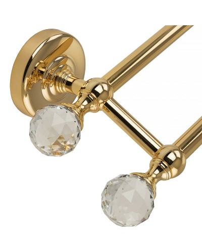 Полотенцедержатель Migliore Amerida 16606 двойной Золото с кристаллами Swarovski